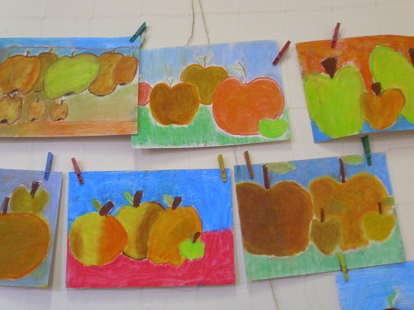 maľované jablká